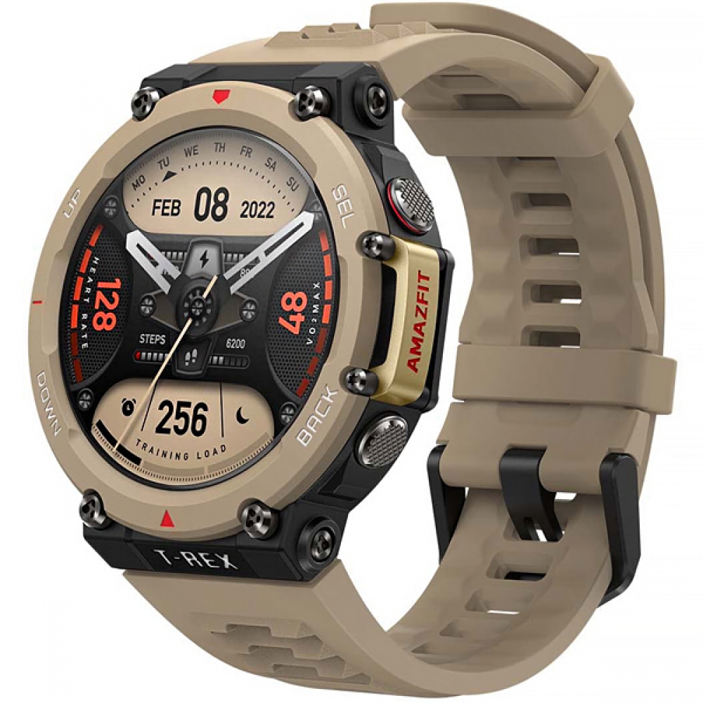Smartwatch Xiaomi Amazfit T-REX 2 A2170 com Bluetooth e GPS - Desert Khaki