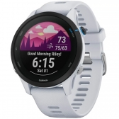 Smartwatch Garmin Forerunner 255 Music 010-02641-21 com GPS e Bluetooth - Branco  Preto