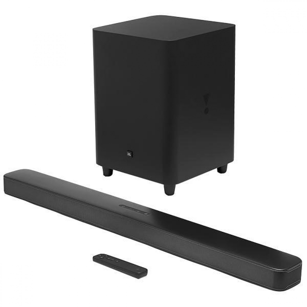 Soundbar JBL BAR 5.1 Surround 550 watts com Bluetooth  Wi-Fi  USB Bivolt - Preto